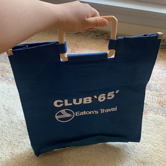 RARE ITEM ALERT!!! Vintage 60s Tote Bag ‘Eatons Travel Club 65’ - Picture 3 of 9